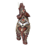 Elephant Statue Resin Desktop Figurine Ornament Home Living Room Decoration GiftRed L 13.5x6x14cm - 45-Degree Angle