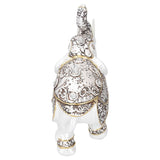 Resin Elephant Feng Shui Statue Wealth Lucky Figurine Crafts Home Office Decor GiftB Style - Top-Down View