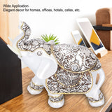 Resin Elephant Feng Shui Statue Wealth Lucky Figurine Crafts Home Office Decor GiftB Style - Extra Image