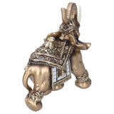 Resin Elephant Statue Figurine Crafts Desktop Ornaments for Home Living RoomGold L 16.5x8x16cm
