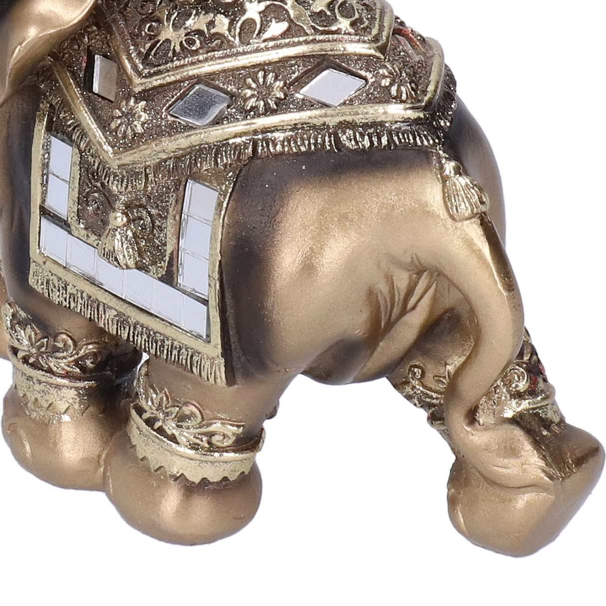 Resin Elephant Statue Figurine Crafts Desktop Ornaments for Home Living RoomGold L 16.5x8x16cm