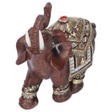 Resin Elephant Statue Figurine Crafts Desktop Ornaments for Home Living RoomRed M 11x6x11cm