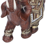 Resin Elephant Statue Figurine Crafts Desktop Ornaments for Home Living RoomRed M 11x6x11cm - Extra Image