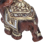 Resin Elephant Statue Figurine Crafts Desktop Ornaments for Home Living RoomRed M 11x6x11cm - Extra Image