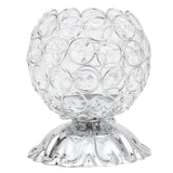 Crystal Candle Holder Electroplated Wrought Iron Candlestick Ornament Electronic Candle Stand