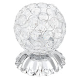 Crystal Candle Holder Electroplated Wrought Iron Candlestick Ornament Electronic Candle Stand