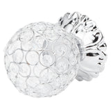 Crystal Candle Holder Electroplated Wrought Iron Candlestick Ornament Electronic Candle Stand - Side View