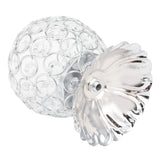 Crystal Candle Holder Electroplated Wrought Iron Candlestick Ornament Electronic Candle Stand - Top-Down View