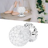 Crystal Candle Holder Electroplated Wrought Iron Candlestick Ornament Electronic Candle Stand - Extra Image