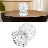 Crystal Candle Holder Electroplated Wrought Iron Candlestick Ornament Electronic Candle Stand