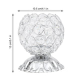 Crystal Candle Holder Electroplated Wrought Iron Candlestick Ornament Electronic Candle Stand - Extra Image