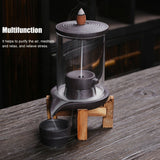 Incense Burner Smoke Backflow Incense Holder Living Room Decor Feng Shui Decoration - Extra Image