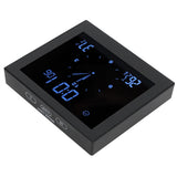 Digital Alarm Temperature Humidity Display Clock Indoor Table Timer Multifunctional for Household Office Decoration(Black TS-WP10-B ) - Close-Up Angle