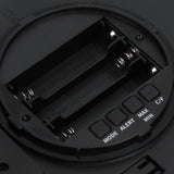 Digital Alarm Temperature Humidity Display Clock Indoor Table Timer Multifunctional for Household Office Decoration(Black TS-WP10-B )