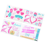 4Pcs/Set 2021 Valentine's Day Wall Stickers Living Room Background Wall Decoration Sticker - Close-Up Angle