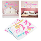 4Pcs/Set 2021 Valentine's Day Wall Stickers Living Room Background Wall Decoration Sticker - Extra Image