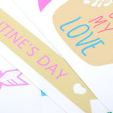 4Pcs/Set 2021 Valentine's Day Wall Stickers Living Room Background Wall Decoration Sticker - Extra Image