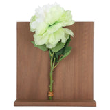 Artificial Flower Hanging Ornaments with Wood Board Indoor Living Room Bedroom Wall Decorations