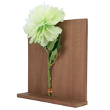 Artificial Flower Hanging Ornaments with Wood Board Indoor Living Room Bedroom Wall Decorations