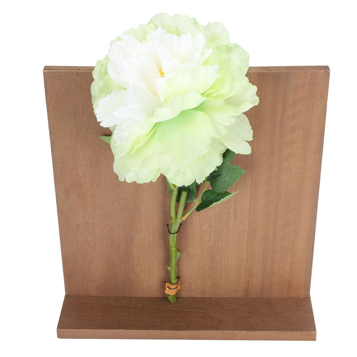 Artificial Flower Hanging Ornaments with Wood Board Indoor Living Room Bedroom Wall Decorations