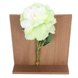 Artificial Flower Hanging Ornaments with Wood Board Indoor Living Room Bedroom Wall Decorations