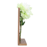 Artificial Flower Hanging Ornaments with Wood Board Indoor Living Room Bedroom Wall Decorations