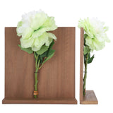 Artificial Flower Hanging Ornaments with Wood Board Indoor Living Room Bedroom Wall Decorations