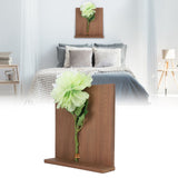 Artificial Flower Hanging Ornaments with Wood Board Indoor Living Room Bedroom Wall Decorations