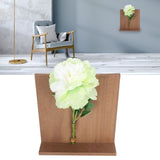 Artificial Flower Hanging Ornaments with Wood Board Indoor Living Room Bedroom Wall Decorations - Extra Image