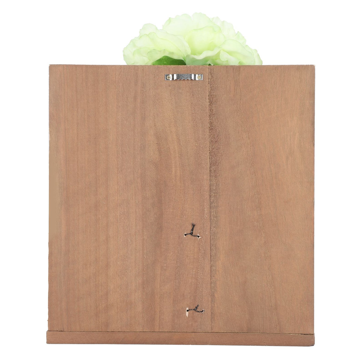 Artificial Flower Hanging Ornaments with Wood Board Indoor Living Room Bedroom Wall Decorations