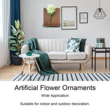 Artificial Flower Hanging Ornaments with Wood Board Indoor Living Room Bedroom Wall Decorations - Extra Image
