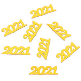 2021 Confetti Gold 100g Wedding New Year Birthday Party Graduation Decoration Supply - Top-Down View