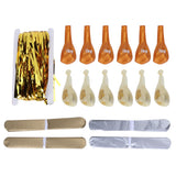Sequin Balloon Set Decorative Fringed Curtain Paper Flower Ball for 2021 New Year Party