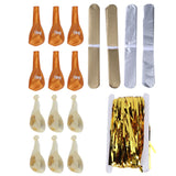 Sequin Balloon Set Decorative Fringed Curtain Paper Flower Ball for 2021 New Year Party