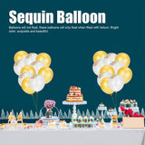 Sequin Balloon Set Home Decorative Balloon Accessory for Graduation 2021 New Year Party - Extra Image