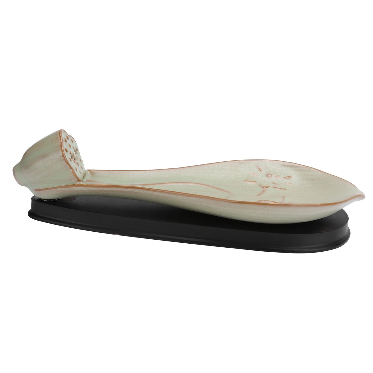 Incense Holder Embossed Ceramic Incense Stick Coil Burner Tray Desktop Decoration