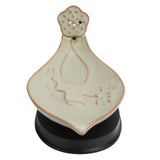 Incense Holder Embossed Ceramic Incense Stick Coil Burner Tray Desktop Decoration - 45-Degree Angle