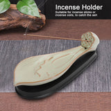 Incense Holder Embossed Ceramic Incense Stick Coil Burner Tray Desktop Decoration