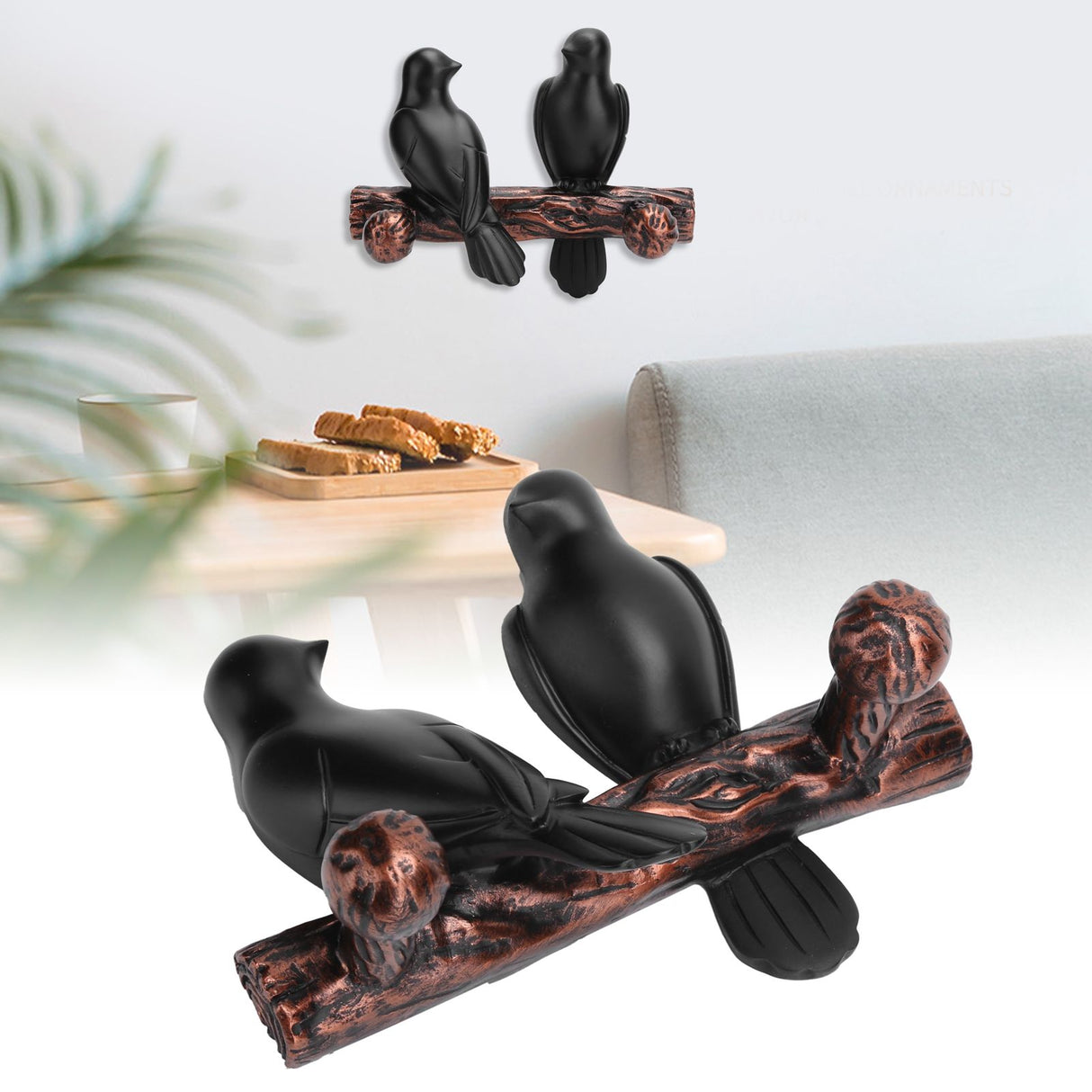 Clothes Hanger Innovative Wall Mounted Bird Shaped Resin Hook for Bedroom Entryway