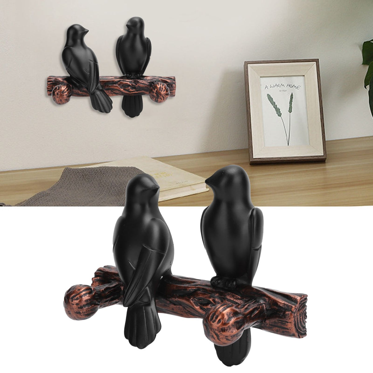 Clothes Hanger Innovative Wall Mounted Bird Shaped Resin Hook for Bedroom Entryway
