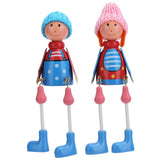 Wooden Dolls Cartoon Puppet Decoration Ornament Handicraft for Wedding Favors Birthday Gift