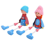 Wooden Dolls Cartoon Puppet Decoration Ornament Handicraft for Wedding Favors Birthday Gift