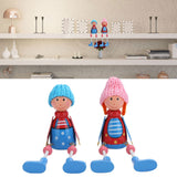 Wooden Dolls Cartoon Puppet Decoration Ornament Handicraft for Wedding Favors Birthday Gift