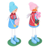 Wooden Dolls Home Bookcase Decoration Desktop Ornament Wedding Gift Wooden Craft - 45-Degree Angle