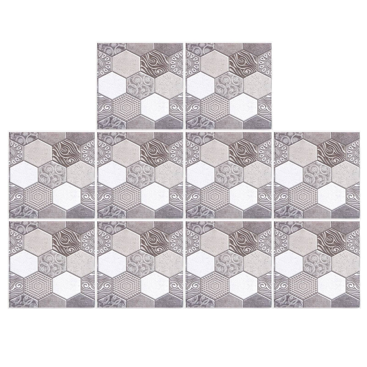 10PCS Self Adhesive Tile Sticker Anti Collision Sticker for Home Living Room Kitchen Decor