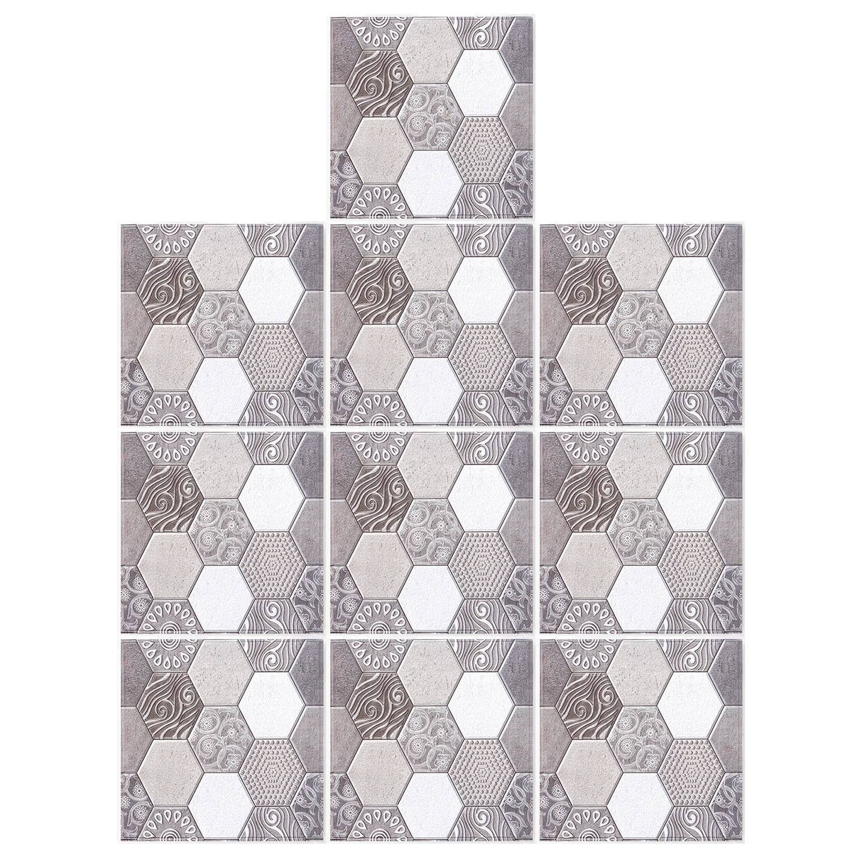 10PCS Self Adhesive Tile Sticker Anti Collision Sticker for Home Living Room Kitchen Decor