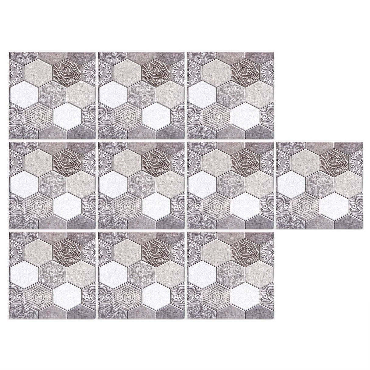 10PCS Self Adhesive Tile Sticker Anti Collision Sticker for Home Living Room Kitchen Decor