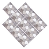 10PCS Self Adhesive Tile Sticker Anti Collision Sticker for Home Living Room Kitchen Decor - Rear View
