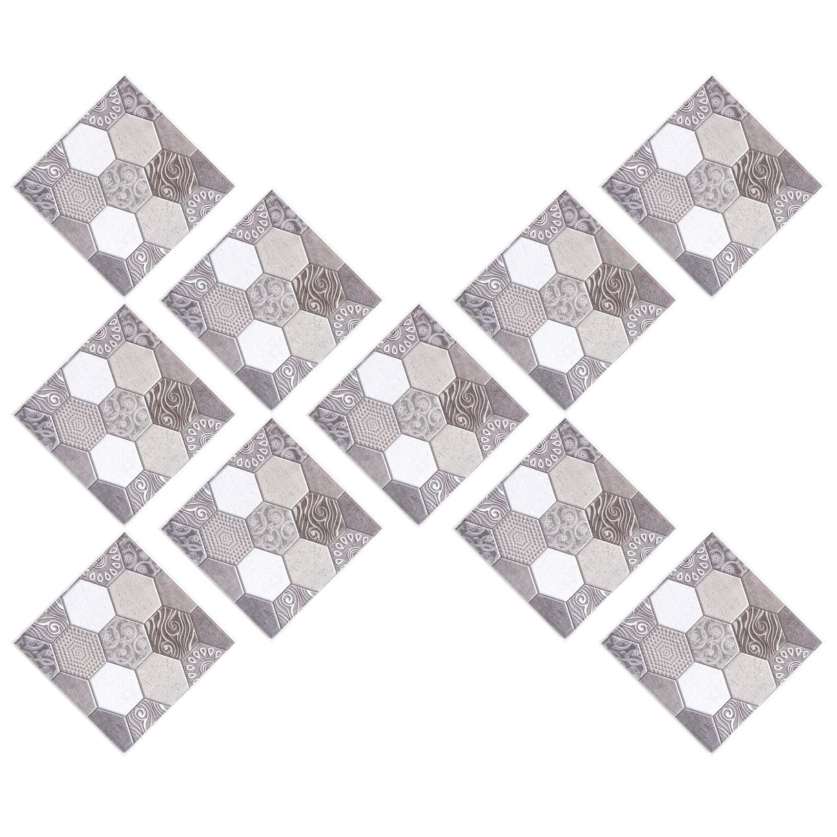 10PCS Self Adhesive Tile Sticker Anti Collision Sticker for Home Living Room Kitchen Decor