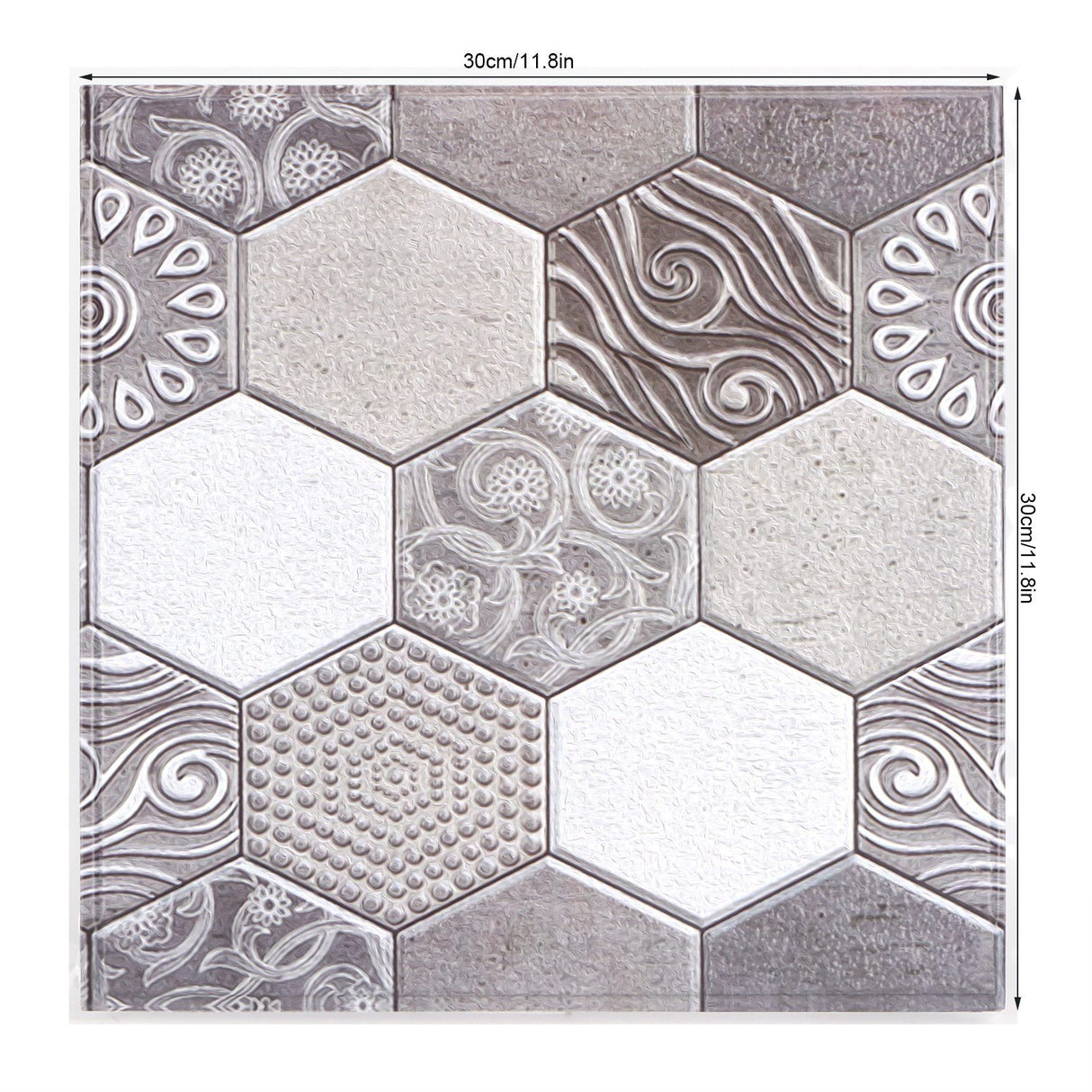 10PCS Self Adhesive Tile Sticker Anti Collision Sticker for Home Living Room Kitchen Decor